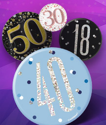 Birthday Badges | Party Accessories | Party Save Smile